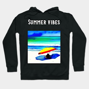 Summer vides on beach Hoodie